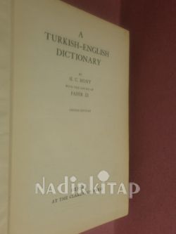 A TURKISH-ENGLISH DICTIONARY