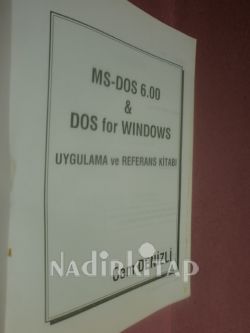 MS-DOS 6.00 VE DOS FOR WINDOWS-uygulama ve referans