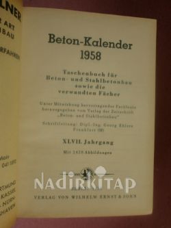 BETON-KALENDER 1958