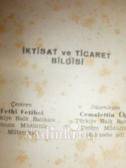 İKTİSAT VE TİCARET BİLGİSİ