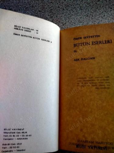 BÜTÜN ESERLERİ 9 - AŞK DALGASI BAHAR VE KELEBEKLER İLK DÜŞEN AK