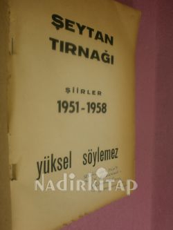 ŞEYTAN TIRNAĞI İMZALI İTAHFLI---1951-1958