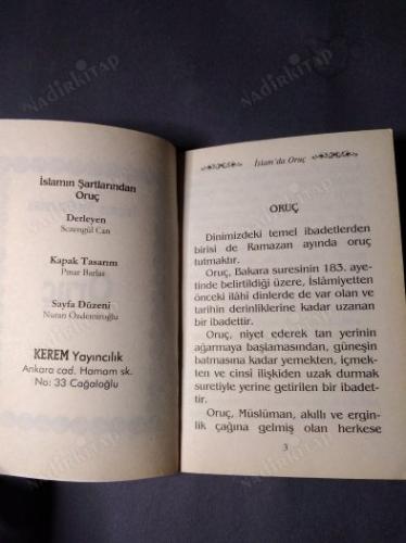 İSLAMIN ŞARTLARINDAN ORUÇ