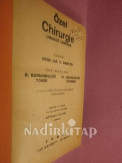 ÖZEL HUSUSİ CERRAHİ -- CHİRURGİE