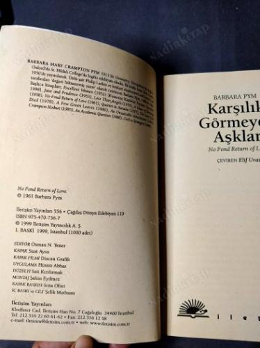 Karşılık Görmeyen Aşklar (1.Baskı)