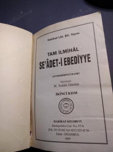 TAM İLMİHAL SEADET-İ EBEDİYYE 2. CİLT