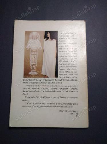 ingilizce tiyatro - I, Anatolia - A play for one actress