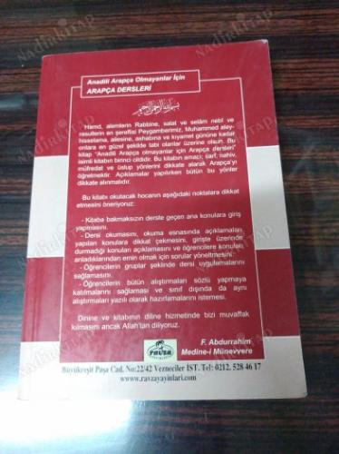 Anadili Arapça Olmayanlar İçin ARAPÇA DERSLERİ 