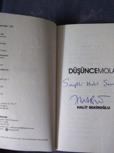 DÜŞÜNCE MOLA (İMZALI-İTHAFLI)