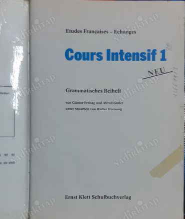 Etudes Francaises: Echanges. Cours Intensif Neu 1. Grammatisches Beiheft.