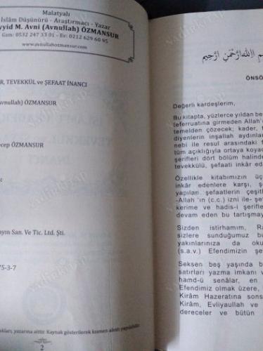 İslam'da Kader , Tevekkül ve Şefaat İnancı