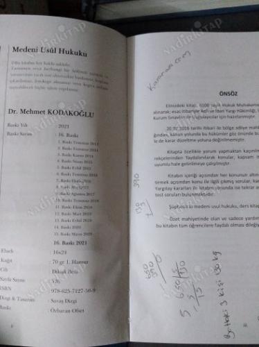 MEDENİ USUL HUKUKU 16.BASKI