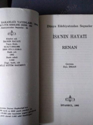 İSA ' NIN HAYATI