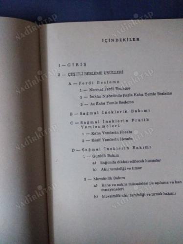 SAĞMAL İNEKLERİN BESLEME VE BAKIMI