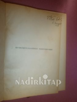 EPİDEMİYOLOJİNİN PRENSİPLERİ