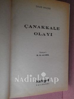 ÇANAKKALE OLAYI