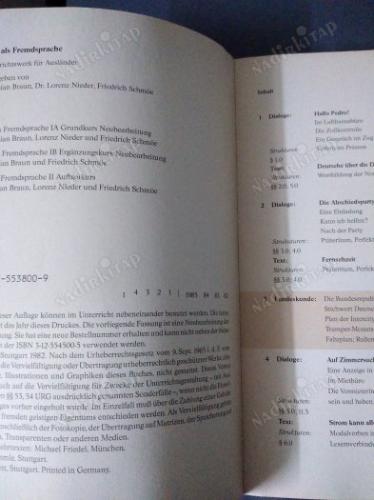 GERMAN ALLEMAND ALEMAN TEDESCO - DEUTSCH ALS FREMDSPRACHE I B