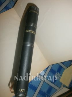 İSTATİSTİK TEKNİĞİ VE UYGULAMASI.-- ciltli özel yapılmiş
