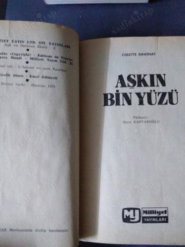 AŞKIN BİN YÜZÜ CİLTLİ