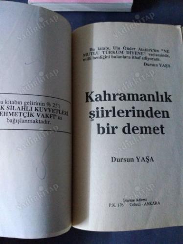 Kahramanlık siirlerimizden bir demet
