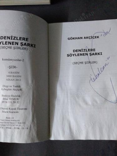 Denizlere Söylenen Şarkı (imzalı)