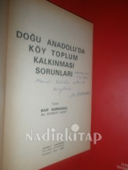 DOĞU ANADOLU DA KÖY TOPLUM KALKINMASI SORUNLARI