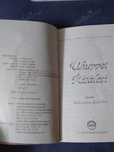 UHUVVET RİSALESİ RİSALE-İ NUR KÜLLİYATINDAN