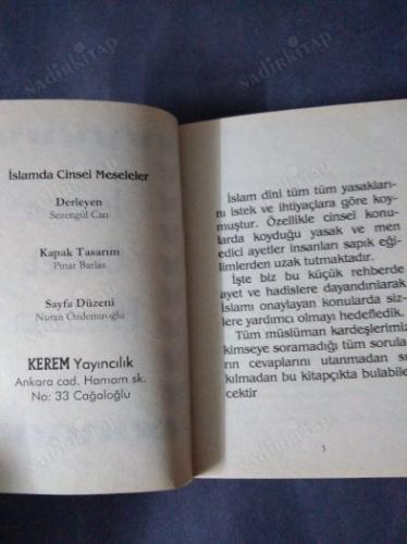 İSLAMDA CİNSEL MESELELER CEP BOY