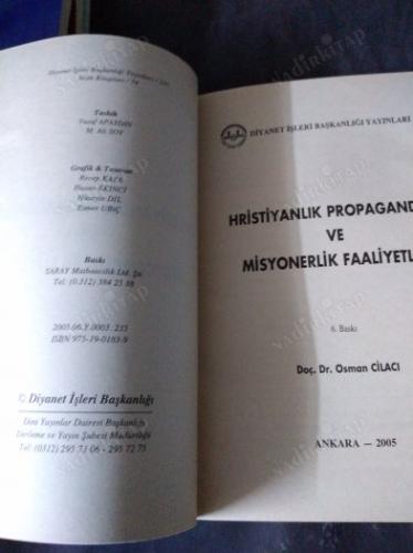 HRİSTİYANLIK PROPAGANDASI VE MİSYONERLİK FAALİYETLERİ