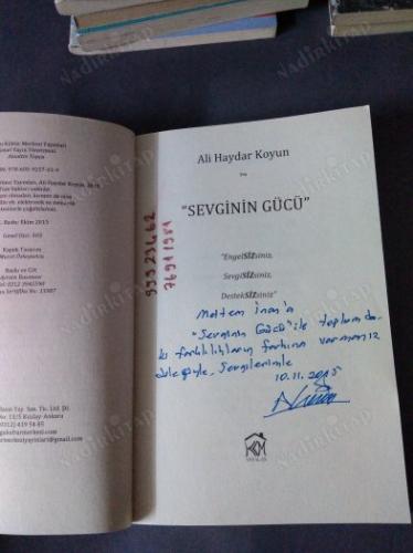 SEVGİNİN GÜCÜ İMZALI İTHAFLI