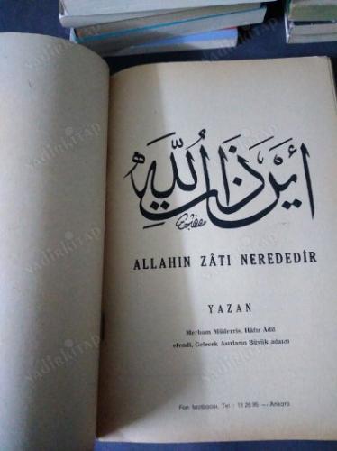ALLAH'IN ZATI NEREDEDİR