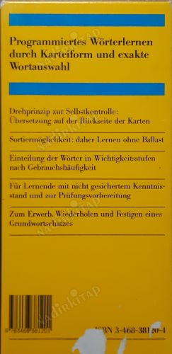 Langenscheidts Wortschatz Kartei Englisch 1. Die 1000 wichtigsten Wörter