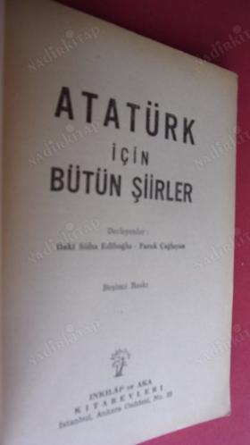 ATATÜRK İÇİN BÜTÜN ŞİİRLER