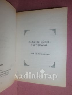 İSLAM'DA GÜNCEL TARTIŞMALAR