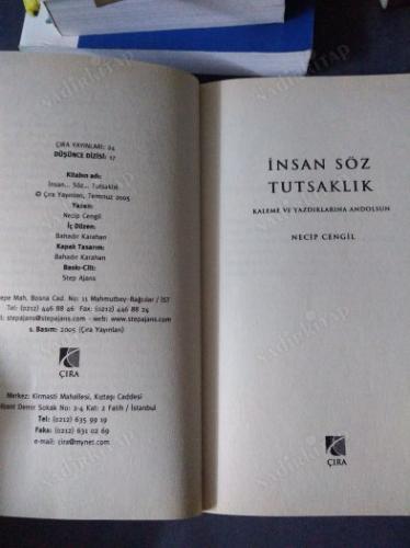 İNSAN SÖZ TUTSAKLIK