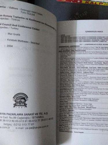 OMEP 2003 DÜNYA KONSEY TOPLANTISI VE KONFERANSI BİLDİRİ KİTABI 1,2 ve 3. Cilt birarada (3 CİLT TAKIM)