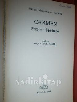 DÜNYA EDEBİYATINDAN SEÇME ÖYKÜLER / CARMEN