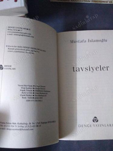 Tavsiyeler