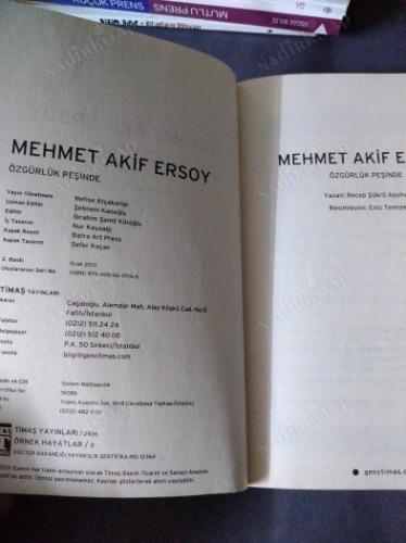 MEHMET AKİF ERSOY ÖZGÜRLÜK PEŞİNDE