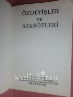 ÖZDEYİŞLER VE ATASÖZLERİ