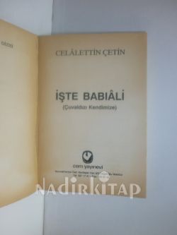İŞTE BABIALİ