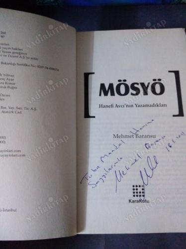 MÖSYÖ - HANEFİ AVCI'NIN YAZAMADIKLARI(İMZALI İTHAFLI)