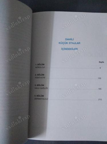 ALGORİTMA SERİSİ TUS İÇİN ÖZET DAHİLİ KÜÇÜK STAJLAR