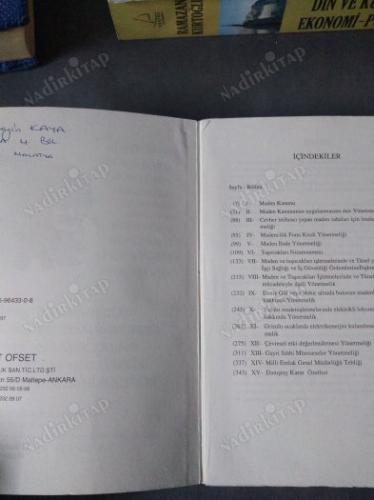 MADEN KANUNU (3213 VE DEĞİŞİK 3382 SAYILI) İLGİLİ MEVZUATLAR