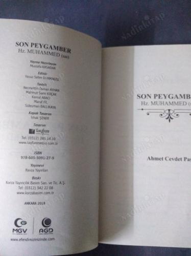 SON PEYGAMBER HZ. MUHAMMED