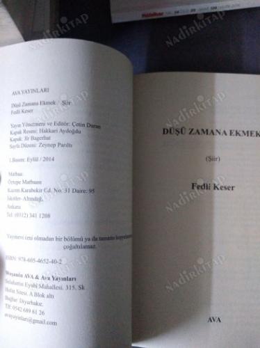 Düşü Zamana Ekmek