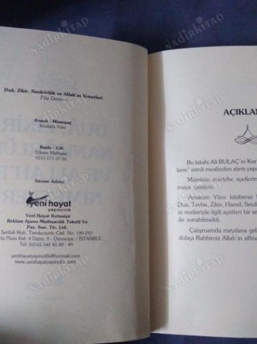 Dua, Zikir, Nankörlük ve Allah'ın Nimetleri