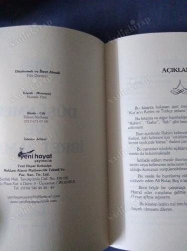 DÜŞÜNMEK VE İBRET ALMAK