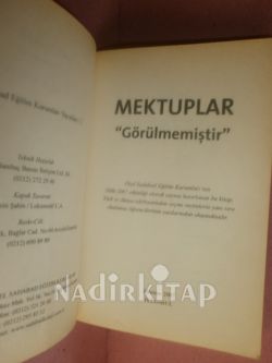 MEKTUPLAR . GÖRÜLMEMİŞTİR