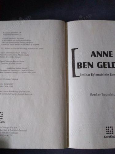 ANNE BEN GELDİM ''İNTİHAR EYLEMCİSİNİN EVE DÖNÜŞÜ''